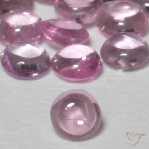 0.08ct Natural Rosado claro Zafiro, Redondo, Transparente