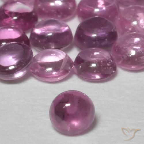 0.10ct Natural Púrpura medio Zafiro, Redondo, Transparente