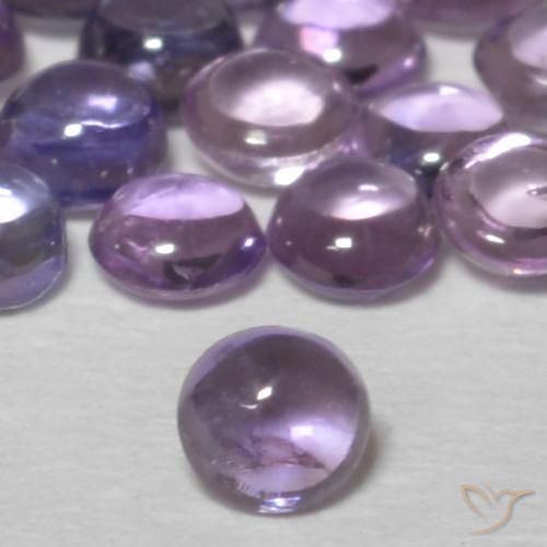0.11ct Natural Violeta medio Zafiro, Redondo, Transparente