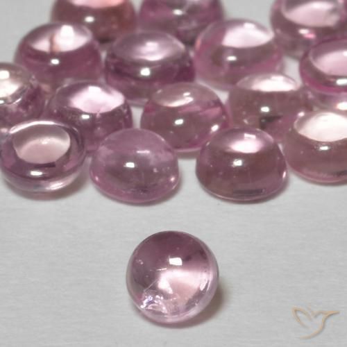 Zafiro Rosado bubblegum claro natural de 0.30 ct, Redondo, Transparente