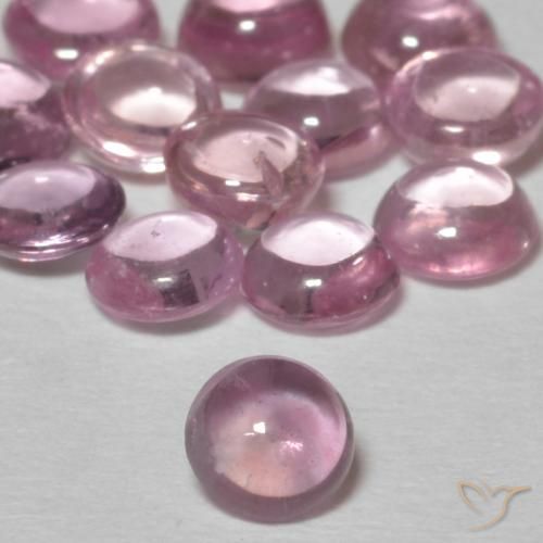 0.28ct Natural Rosado claro Zafiro, Redondo, Transparente