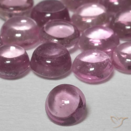 Zafiro Púrpura claro natural de 0.28 ct, Redondo, Transparente