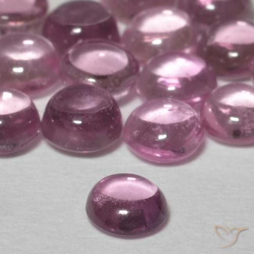 Zafiro Púrpura claro natural de 0.28 ct, Redondo, Transparente