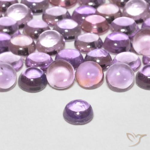 Zafiro Púrpura oscuro natural de 0.27 ct, Redondo, Transparente