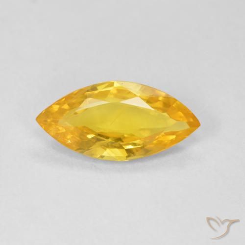 1.79ct Natural Naranja dorado Zafiro, Marquesa, VS-SI