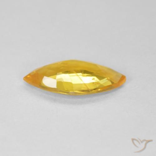 Zafiro Naranja dorado natural de 1.79 ct, Marquesa, VS-SI