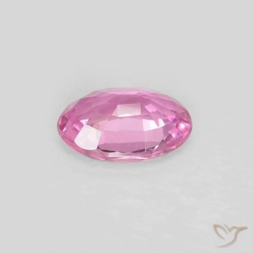 Zafiro Rosado medio natural de 0.62 ct, Ovalada, VS