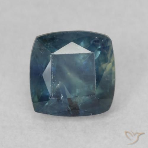 0.66ct Natural Cerceta Zafiro, Forma Cojín, VS-SI