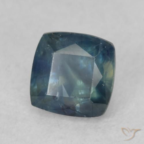 Zafiro Cerceta natural de 0.66 ct, Forma Cojín, VS-SI