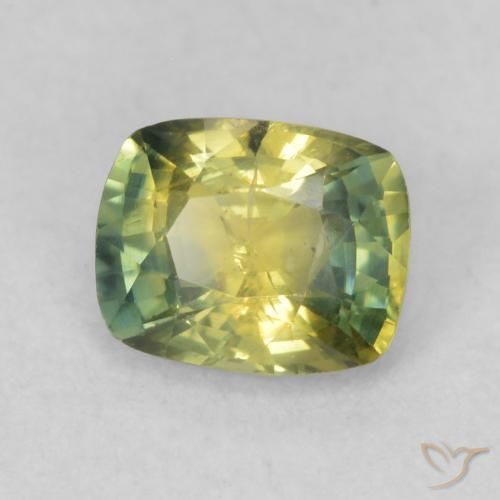 Zafiro Multicolor natural de 0.75 ct, Forma Cojín, VS-SI