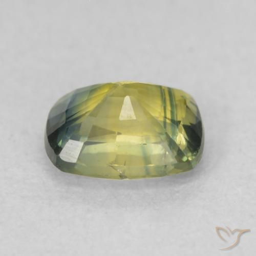Zafiro Multicolor natural de 0.75 ct, Forma Cojín, VS-SI