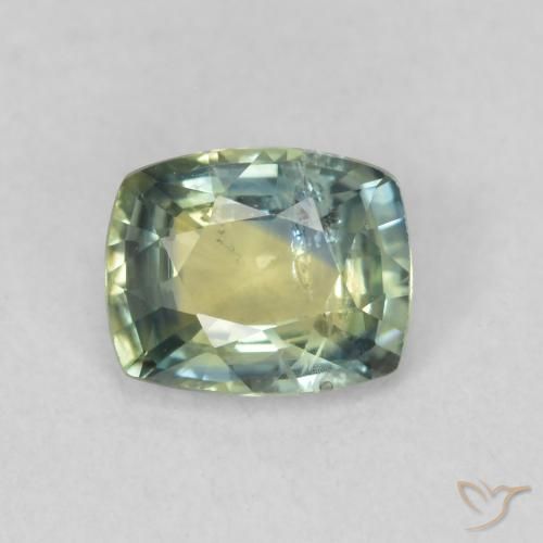 0.88ct Natural Multicolor Zafiro, Forma Cojín, VS-SI
