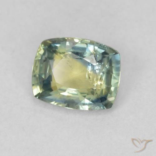 Zafiro Multicolor natural de 0.88 ct, Forma Cojín, VS-SI