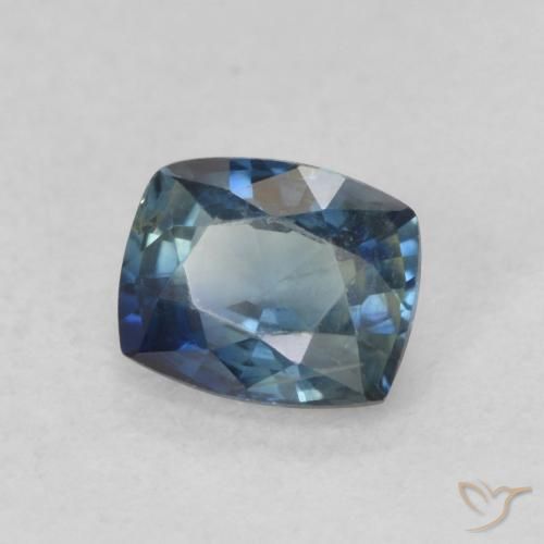 Zafiro Azul natural de 0.77 ct, Forma Cojín, VS