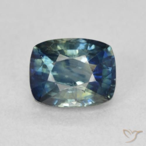 0.86ct Natural Azul marino intenso Zafiro, Forma Cojín, VVS-VS