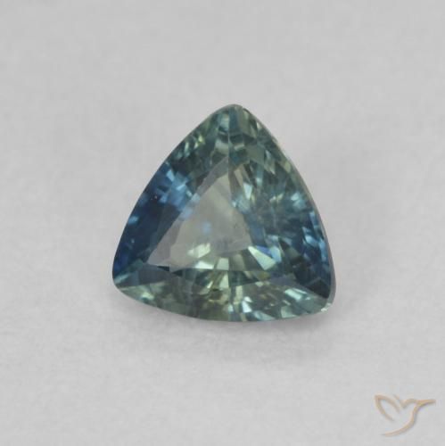 Zafiro Cerceta natural de 0.48 ct, Trillón, VVS-VS