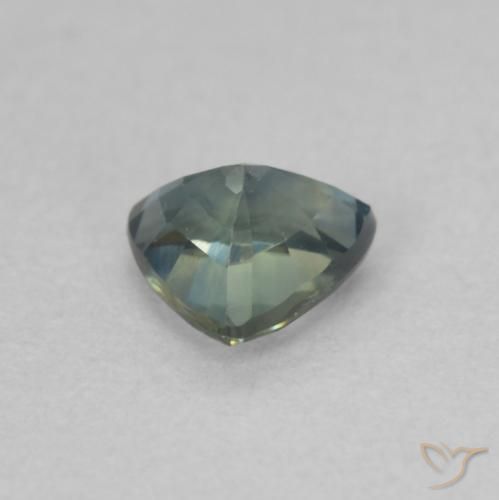 Zafiro Cerceta natural de 0.48 ct, Trillón, VVS-VS