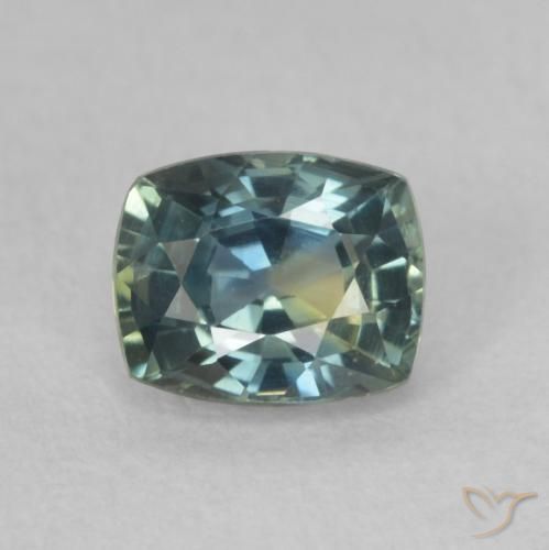 0.74ct Natural Cerceta Zafiro, Forma Cojín, VVS-VS