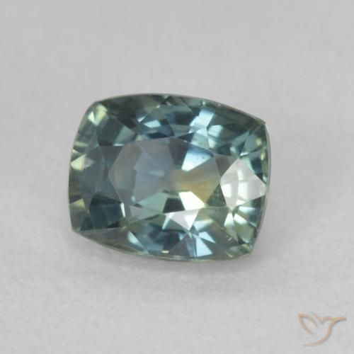 Zafiro Cerceta natural de 0.74 ct, Forma Cojín, VVS-VS