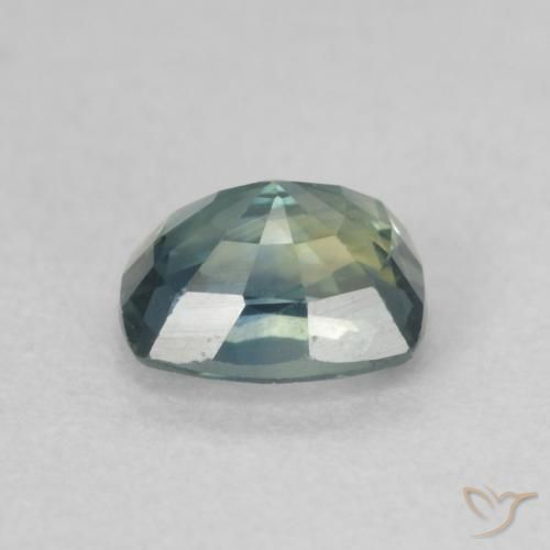 Zafiro Cerceta natural de 0.74 ct, Forma Cojín, VVS-VS