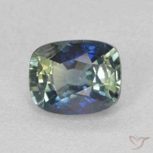 Zafiro Cerceta natural de 0.60 ct, Forma Cojín, VS
