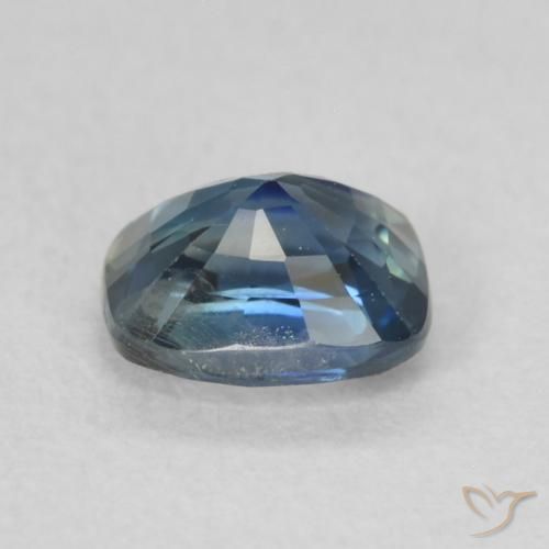 Zafiro Cerceta natural de 0.60 ct, Forma Cojín, VS