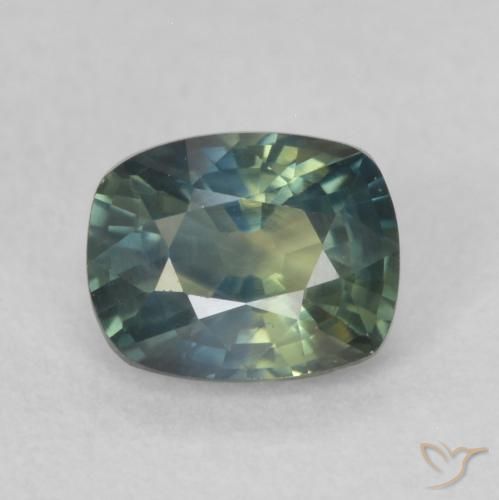0.66ct Natural Multicolor Zafiro, Forma Cojín, VS