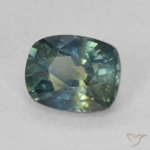 Zafiro Multicolor natural de 0.66 ct, Forma Cojín, VS
