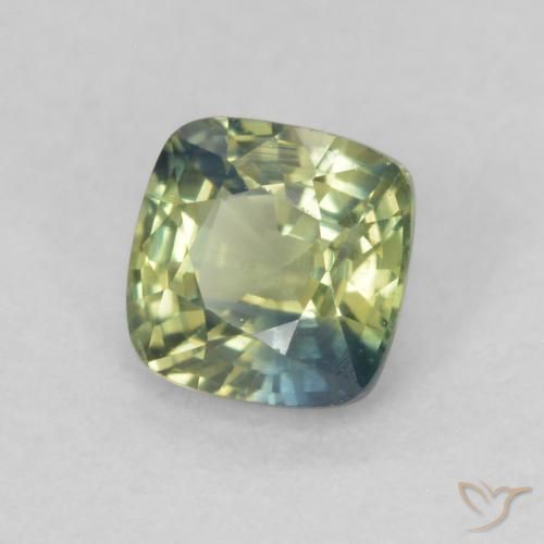Zafiro Multicolor natural de 0.55 ct, Forma Cojín, VS
