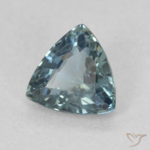 Zafiro Azul verdoso natural de 0.56 ct, Trillón, VS