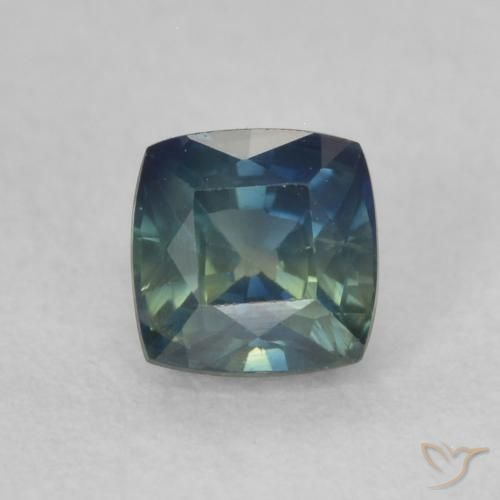 0.54ct Natural Cerceta Zafiro, Forma Cojín, VS