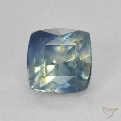 0.74ct Natural Multicolor Zafiro, Forma Cojín, VS