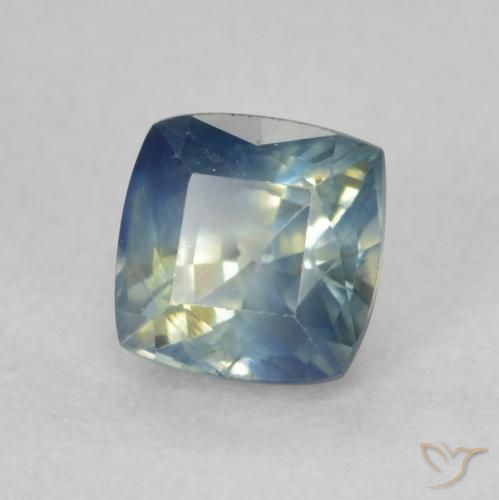 Zafiro Multicolor natural de 0.74 ct, Forma Cojín, VS