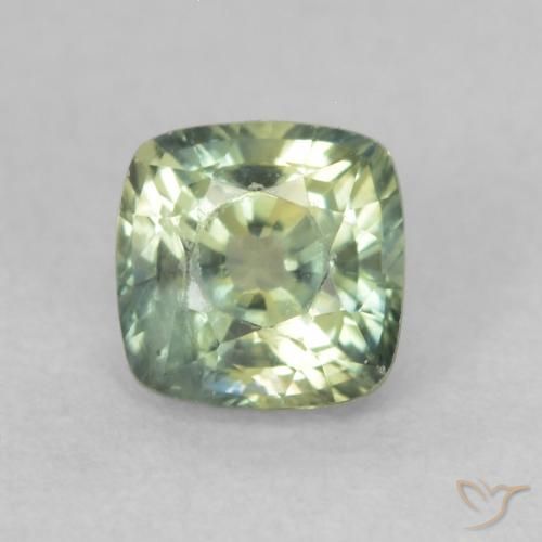 0.65ct Natural Multicolor Zafiro, Forma Cojín, VS
