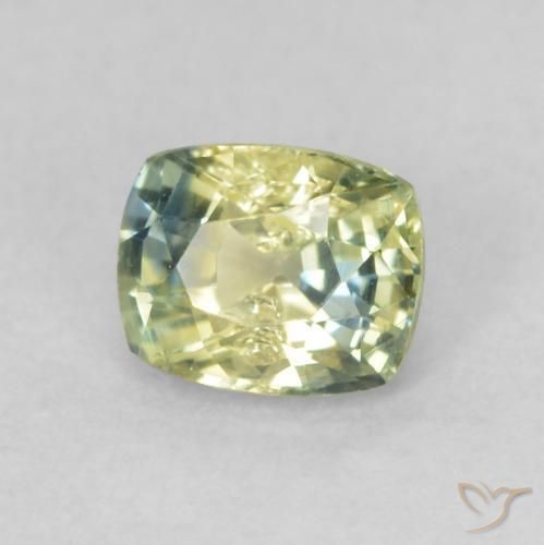 Zafiro Multicolor natural de 0.55 ct, Forma Cojín, VS
