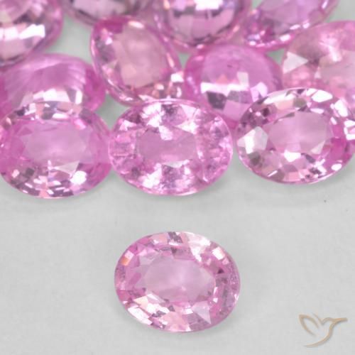 Zafiro Rosado púrpura real natural de 0.32 ct, Ovalada, VS