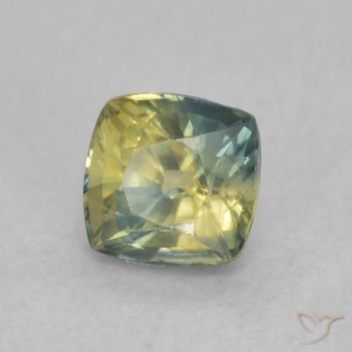Zafiro Multicolor natural de 0.64 ct, Forma Cojín, VS