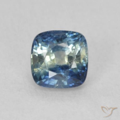 0.81ct Natural Multicolor Zafiro, Forma Cojín, VS