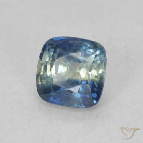 Zafiro Multicolor natural de 0.81 ct, Forma Cojín, VS
