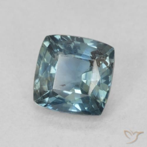 Zafiro Cerceta natural de 0.89 ct, Forma Cojín, VS