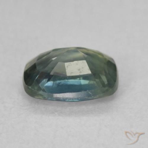 Zafiro Cerceta natural de 0.80 ct, Forma Cojín, VVS-VS