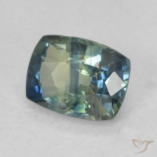 Zafiro Multicolor natural de 0.88 ct, Forma Cojín, VVS-VS