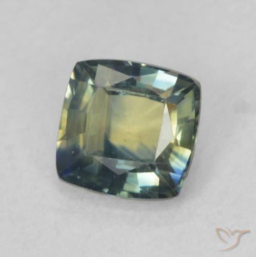Zafiro Multicolor natural de 0.78 ct, Forma Cojín, VVS-VS