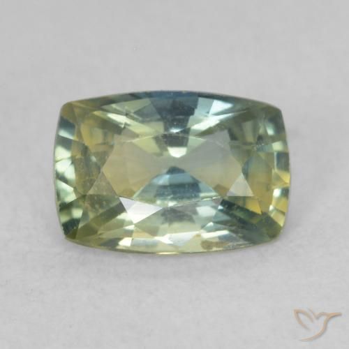 0.88ct Natural Multicolor Zafiro, Forma Cojín, VVS-VS