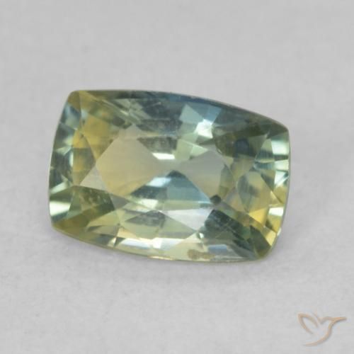 Zafiro Multicolor natural de 0.88 ct, Forma Cojín, VVS-VS
