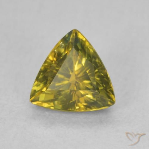 Zafiro Verde bosque natural de 0.72 ct, Trillón, VVS-VS