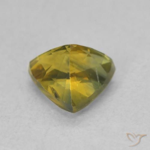 Zafiro Verde bosque natural de 0.72 ct, Trillón, VVS-VS