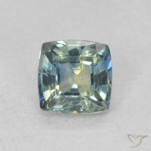0.66ct Natural Multicolor Zafiro, Forma Cojín, VS-SI