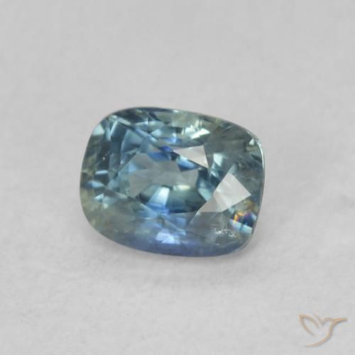Zafiro Cerceta natural de 0.59 ct, Forma Cojín, VS-SI