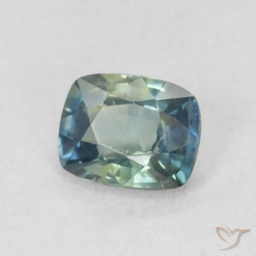 Zafiro Multicolor natural de 0.58 ct, Forma Cojín, VS